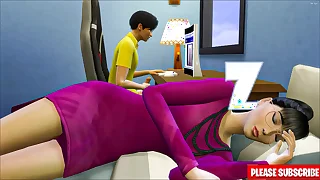 Japanese step-son fucks asian stepmom  after adhering porn masturbating next to her-Family Sex Disallow - Adult Movies